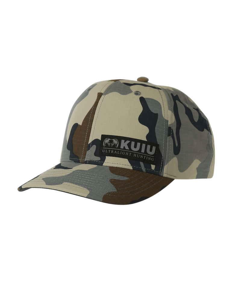 Front of KUIU CORDURA Trucker Hat in Vias Camouflage