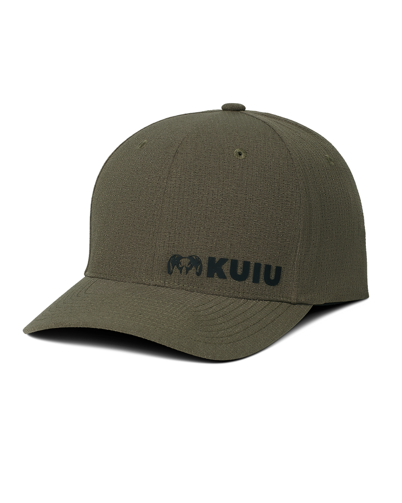 Front of PRO Airmesh Flexfit Hat in Ash Brown