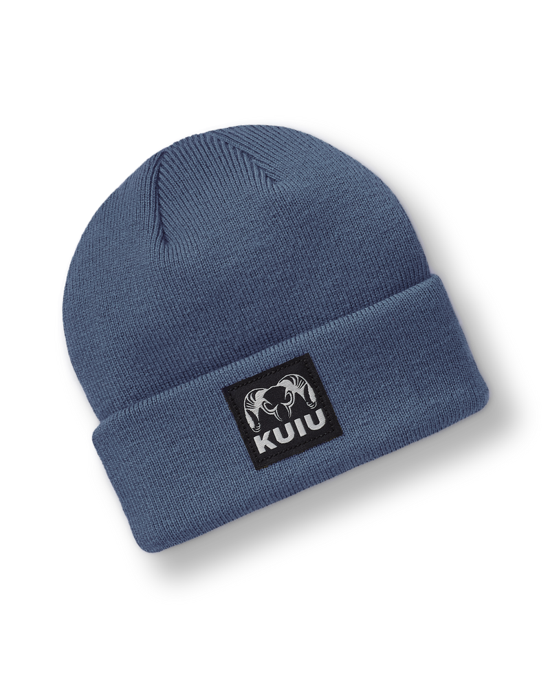Front of KUIU Infant Beanie in Light Blue 