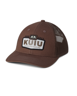 Front of KUIU Printed Patch Hat in Brown