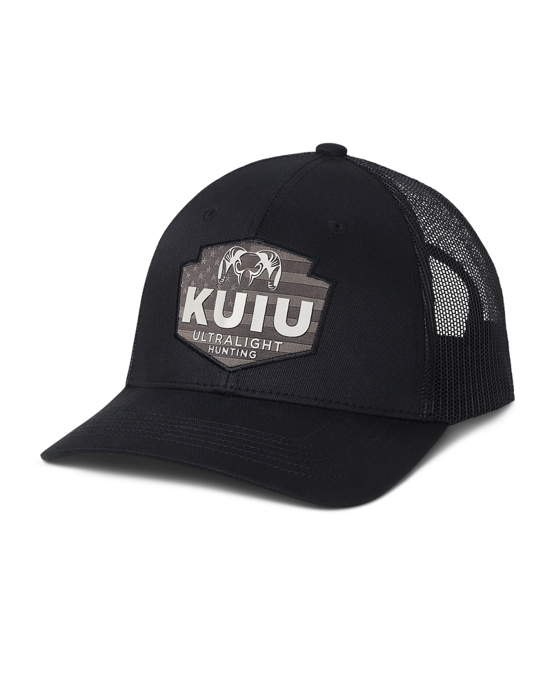 Front of KUIU Shield Patch Hat in Black
