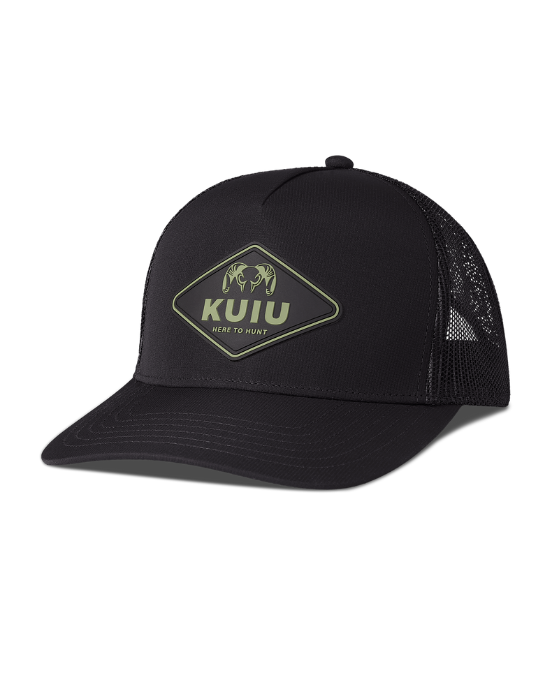 Front of KUIU Here to Hunt Hat in Black