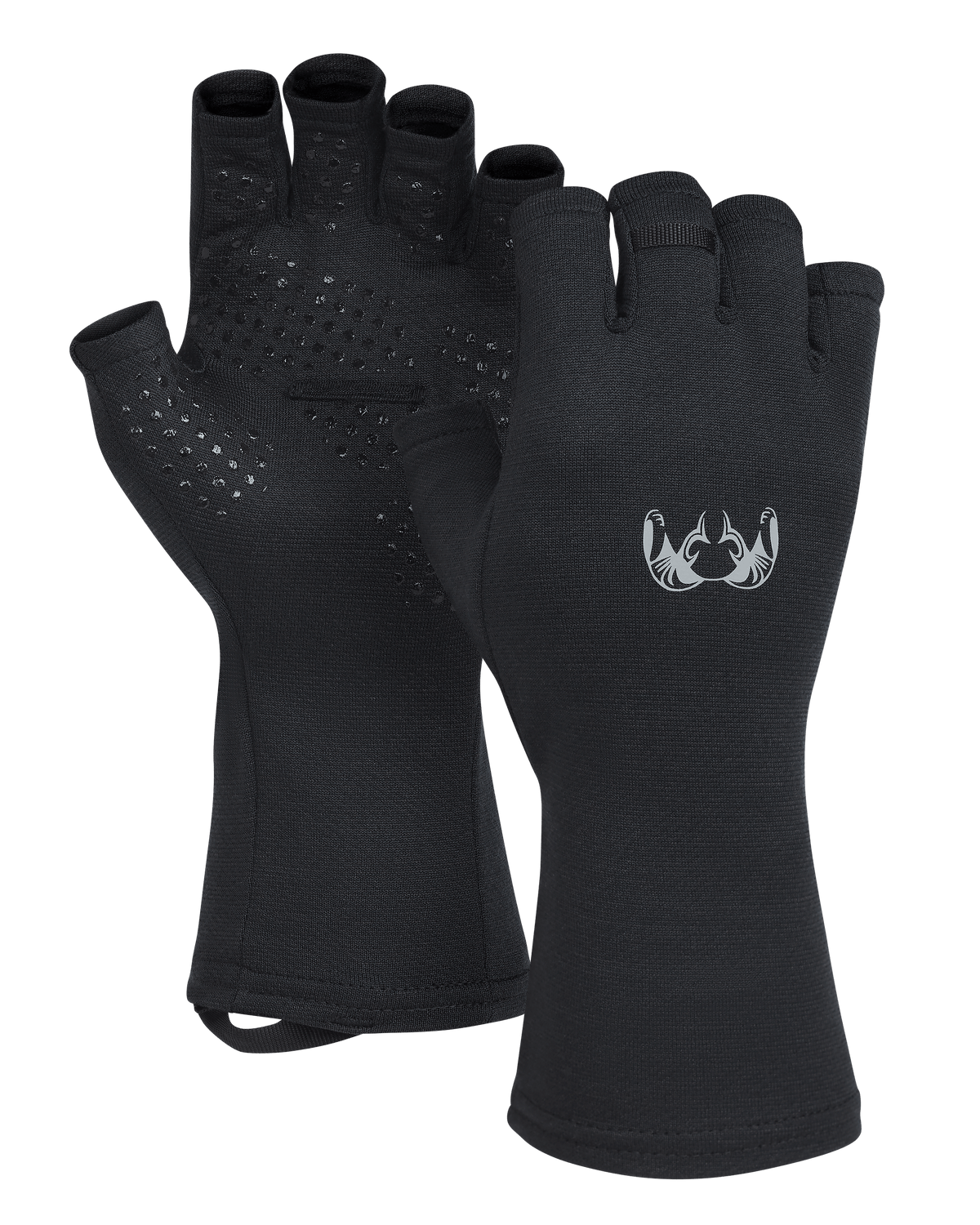 mymayu handschuhe KUIU ULTRA Merino 210 Fingerless Glove in Black