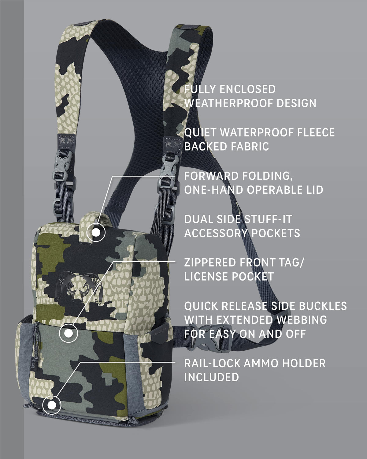 KUIU PRO G3 Bino Harness in Verde