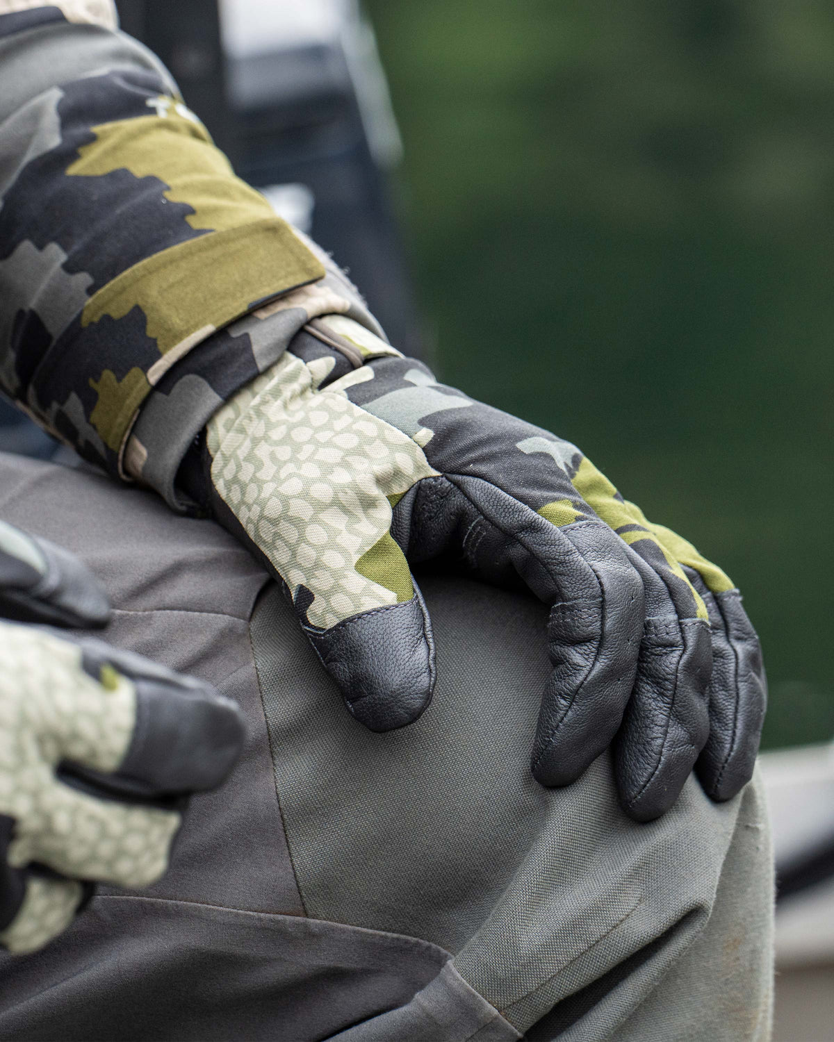 Precision Camo Shooting Gloves - Verde Camouflage