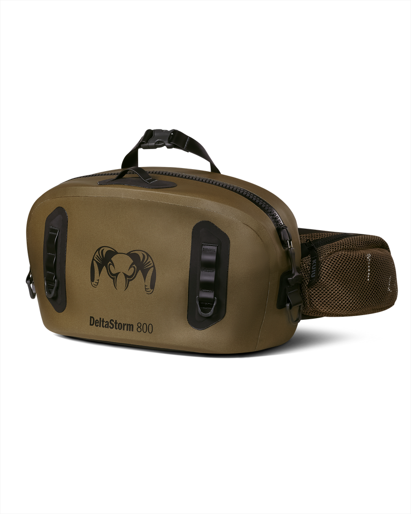 Front of DeltaStorm 800 Submersible Waistpack in Coyote Brown