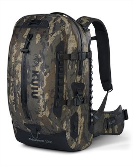 Angled front view of DeltaStorm 2200 in Veros camouflage