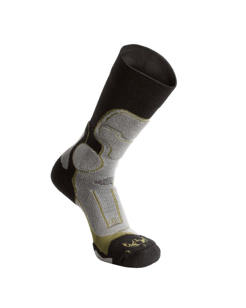 Ultra Merino Crew Sock in Grey Green