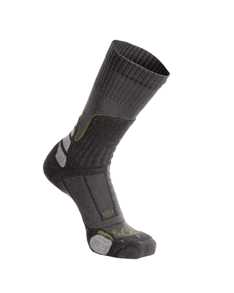 Ultra Merino Midweight Mountain Sock | Grey Green
