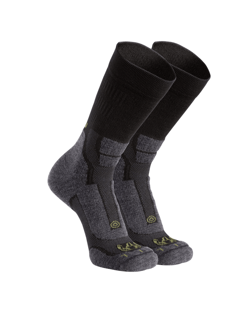 StrongWool Hybrid Crew Sock 2-Pack | Grey Green