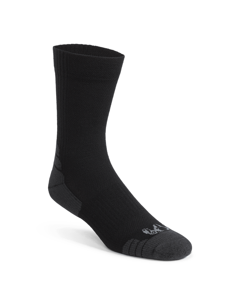 Front of Merino Lightweight Performance Sock in Black