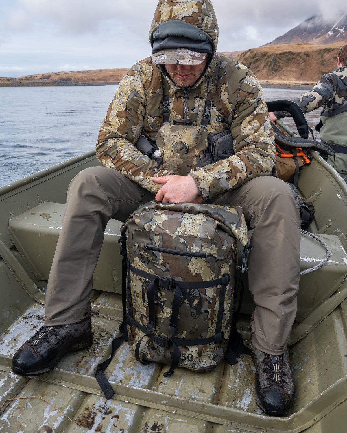 Karluk 1850 Waterproof Roll Top Backpack Valo Camo KUIU