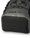 Karluk 1850 Roll Top Dry Backpack in Stone Grey Detail showing fabric on the bottom of the backpack
