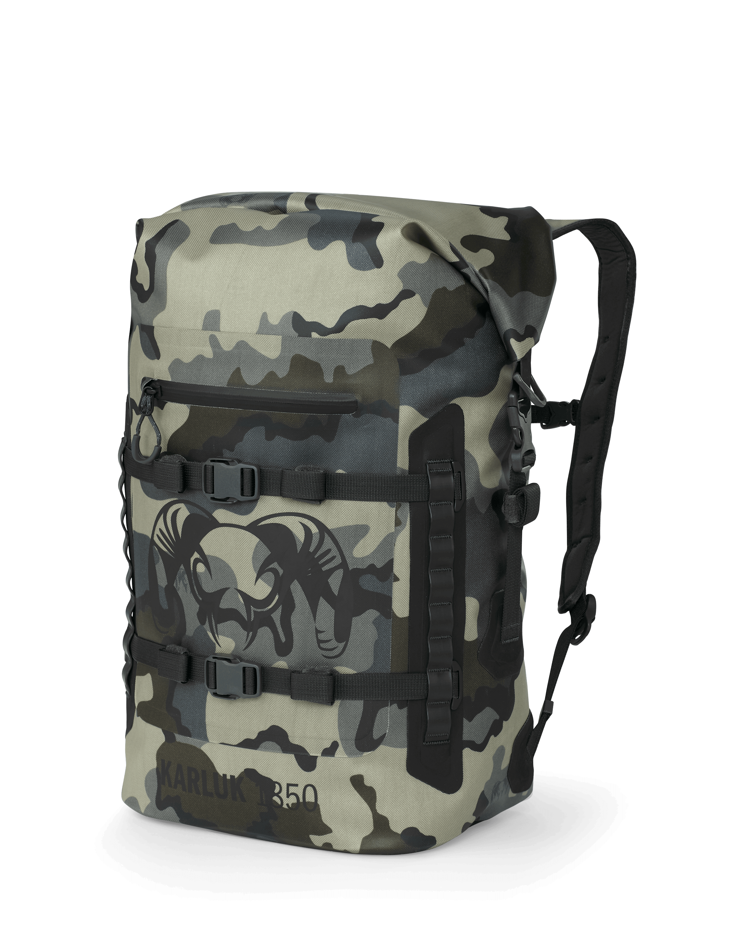 Karluk 1850 Waterproof Roll Top Backpack Vias Camo KUIU