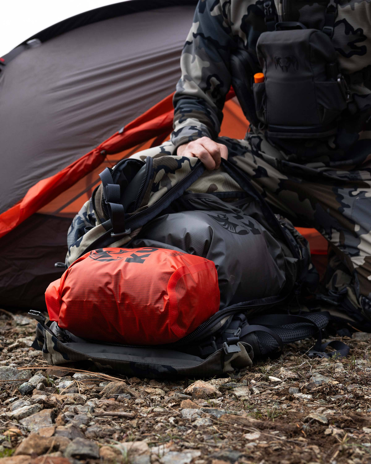 tent dry bag KUIU HD Roll Top Dry Bags in Blaze Orange