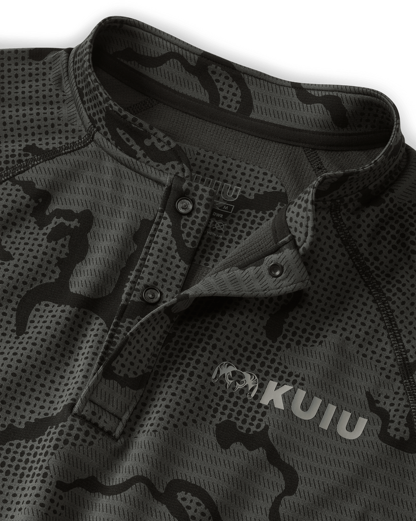 Ridgepoint Outdoor Fleece Henley - Black Tonal | KUIU
