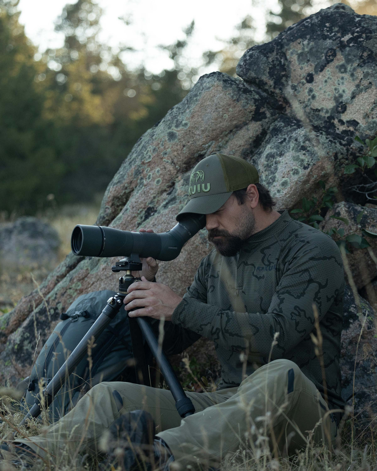 Ridgepoint Outdoor Fleece Henley - Black Tonal | KUIU