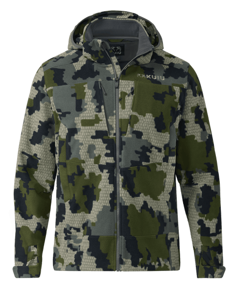 ★KUIU クイユ ハーフジップ フーディ デジタルカモ 迷彩 メンズ 93018-V2-FrontMannequin-