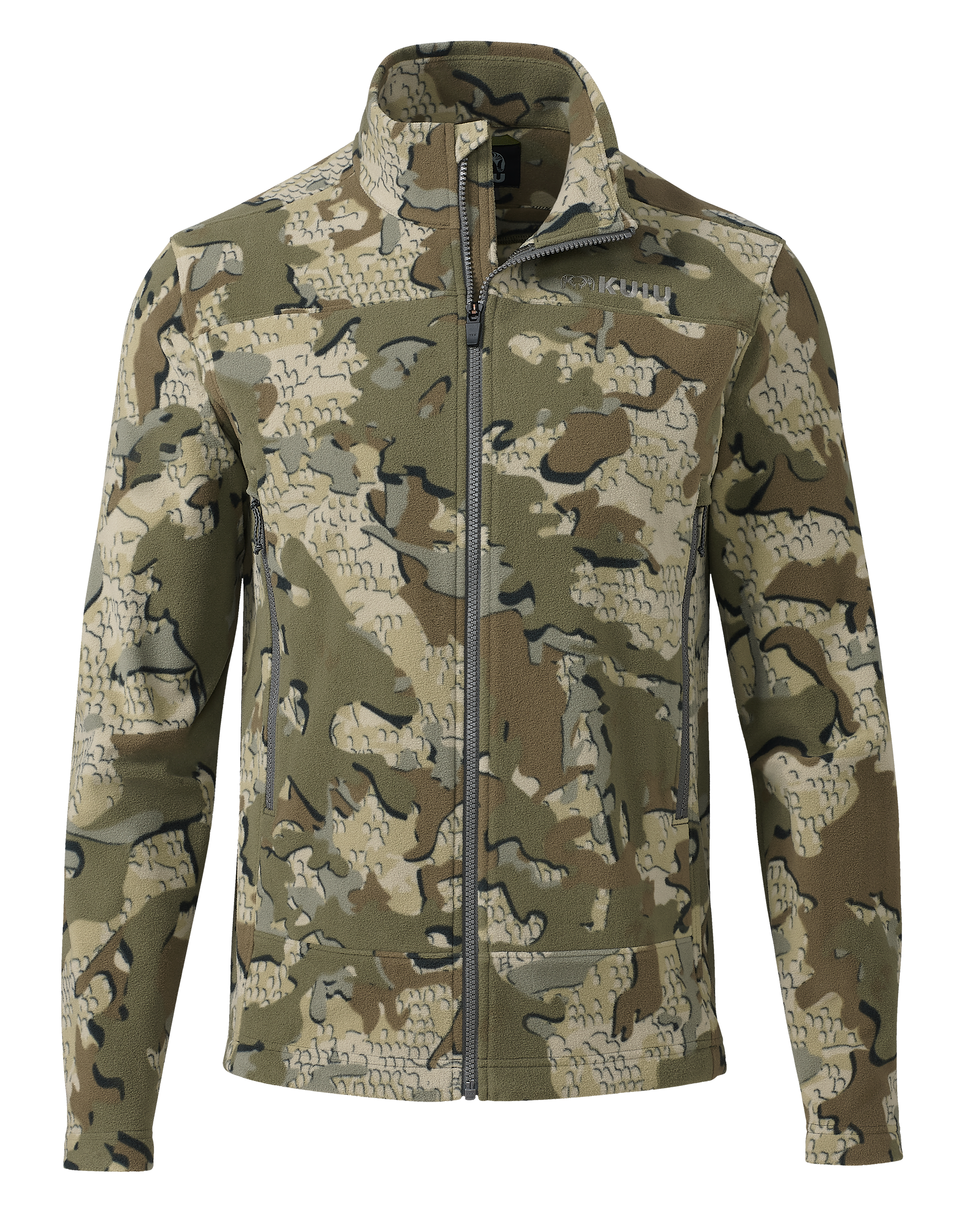 Border Camo Fleece Hunting Jacket Full Zip - Valo | KUIU