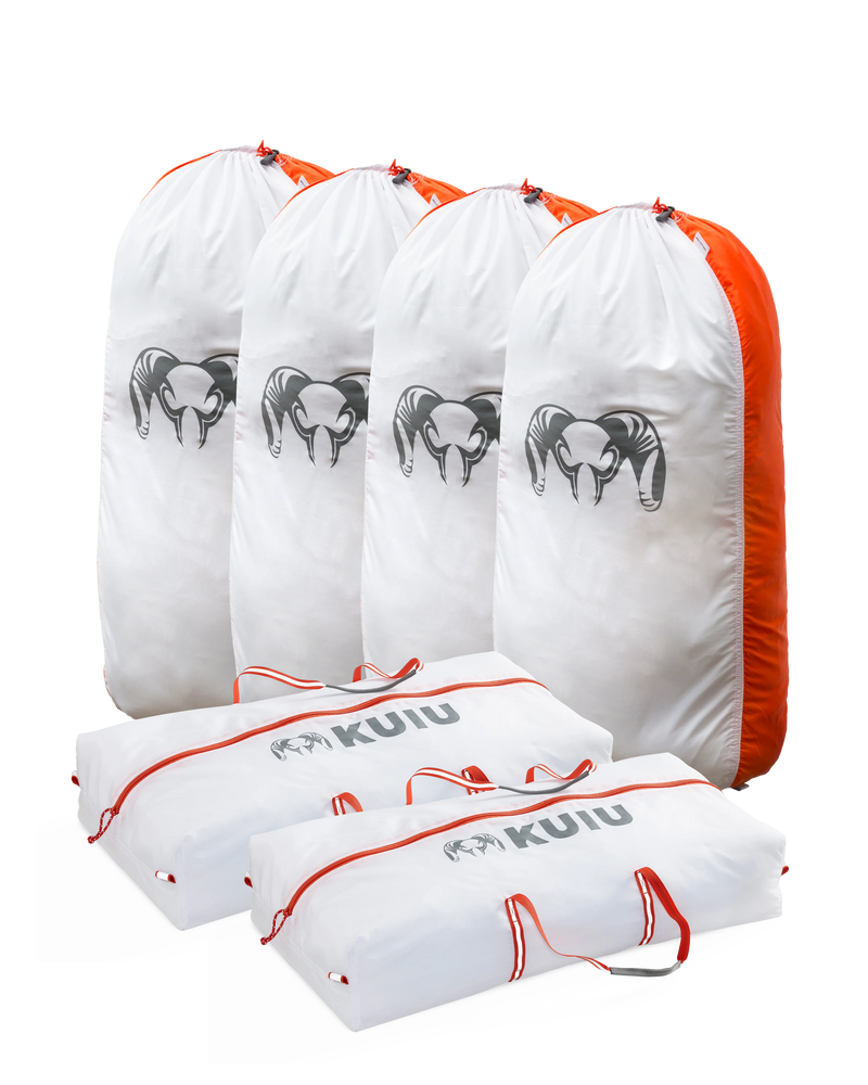Elk/Caribou Large Game Bag Set | White-Orange