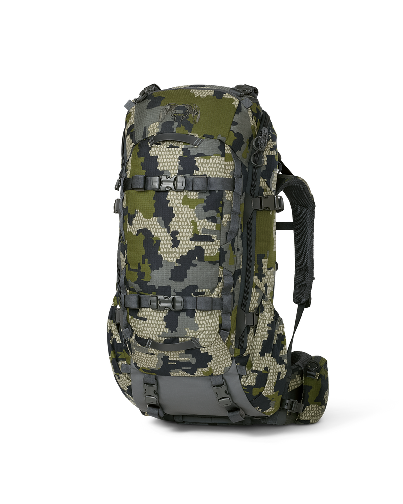 Angled view of ICON 6 3500 Pack in Verde Camouflage