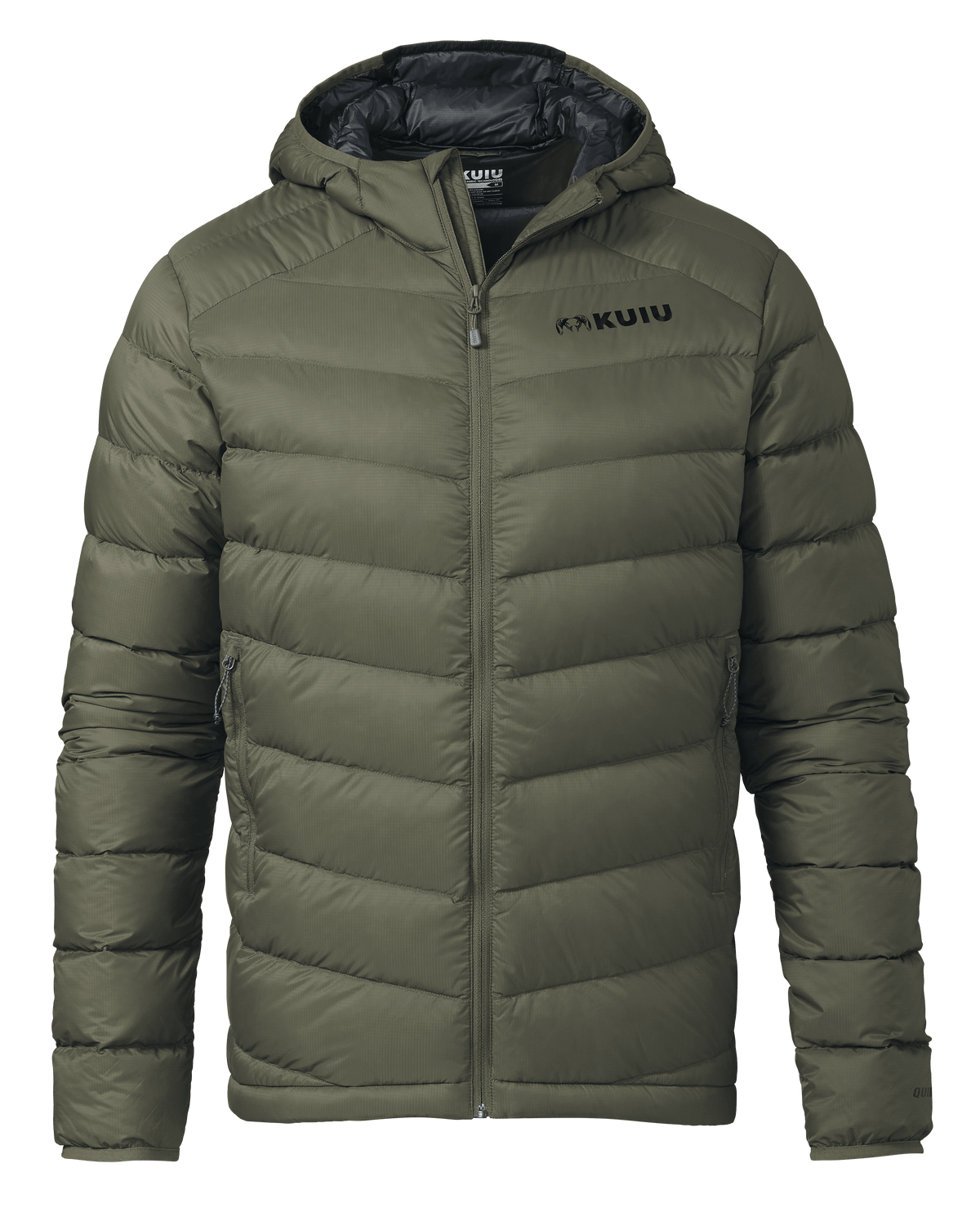 Men s Super Down LT Hooded Jacket Ash KUIU