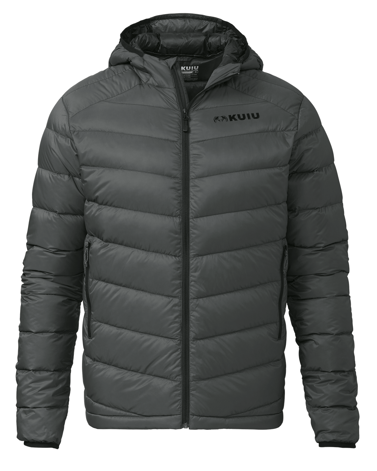 Men s Super Down LT Hooded Jacket Gunmetal KUIU