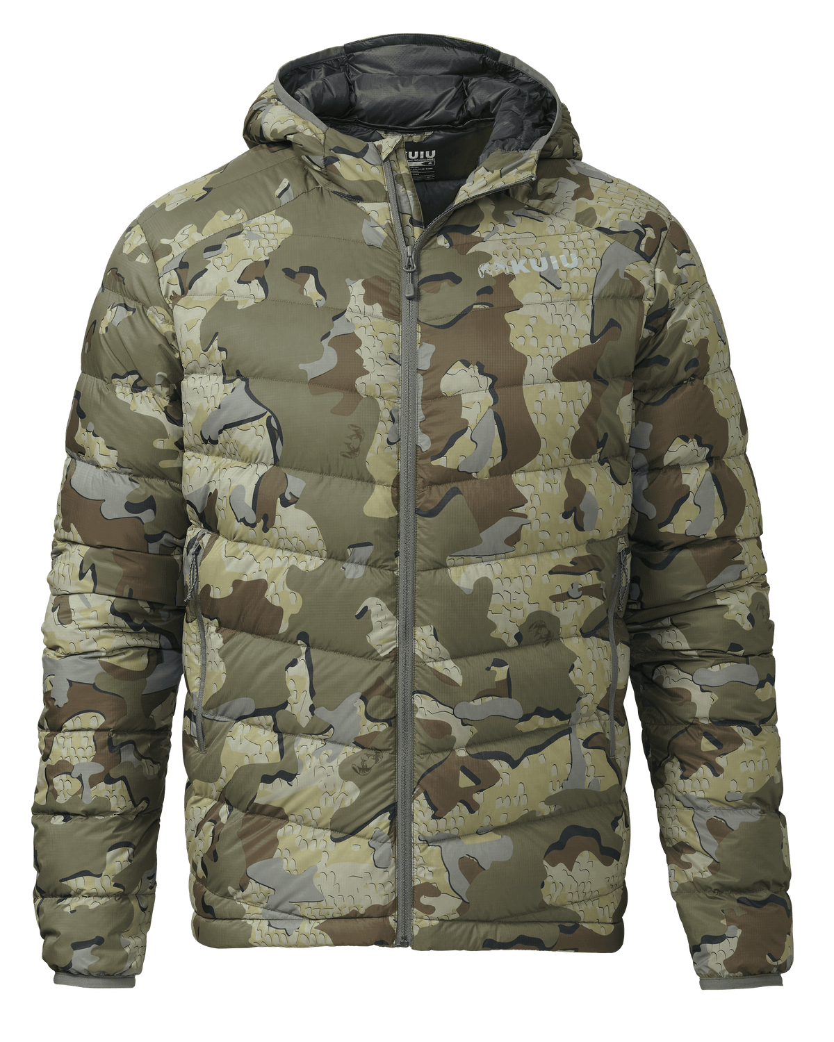 Men s Super Down LT Hooded Jacket Valo Camo KUIU