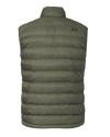 Back of Super Down LT Vest in Ash Brown