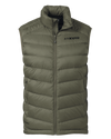 Front of Super Down LT Vest in Ash Brown