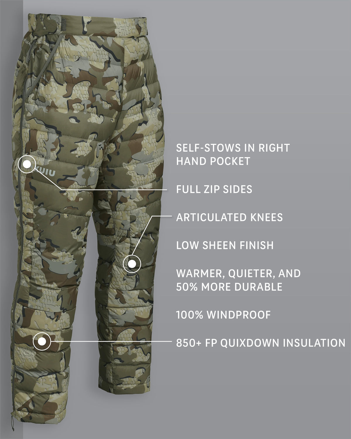 Kuiu super down pants 2025