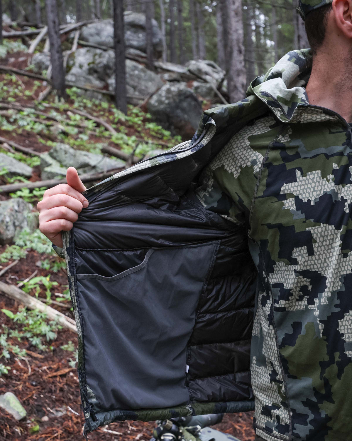 Super Down LT Mid Layer Jacket - Gunmetal | KUIU