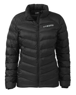 Front of Women's Super Down LT Jacket in Black