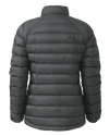 Back of Women's Super Down LT Jacket in Gunmetal Grey