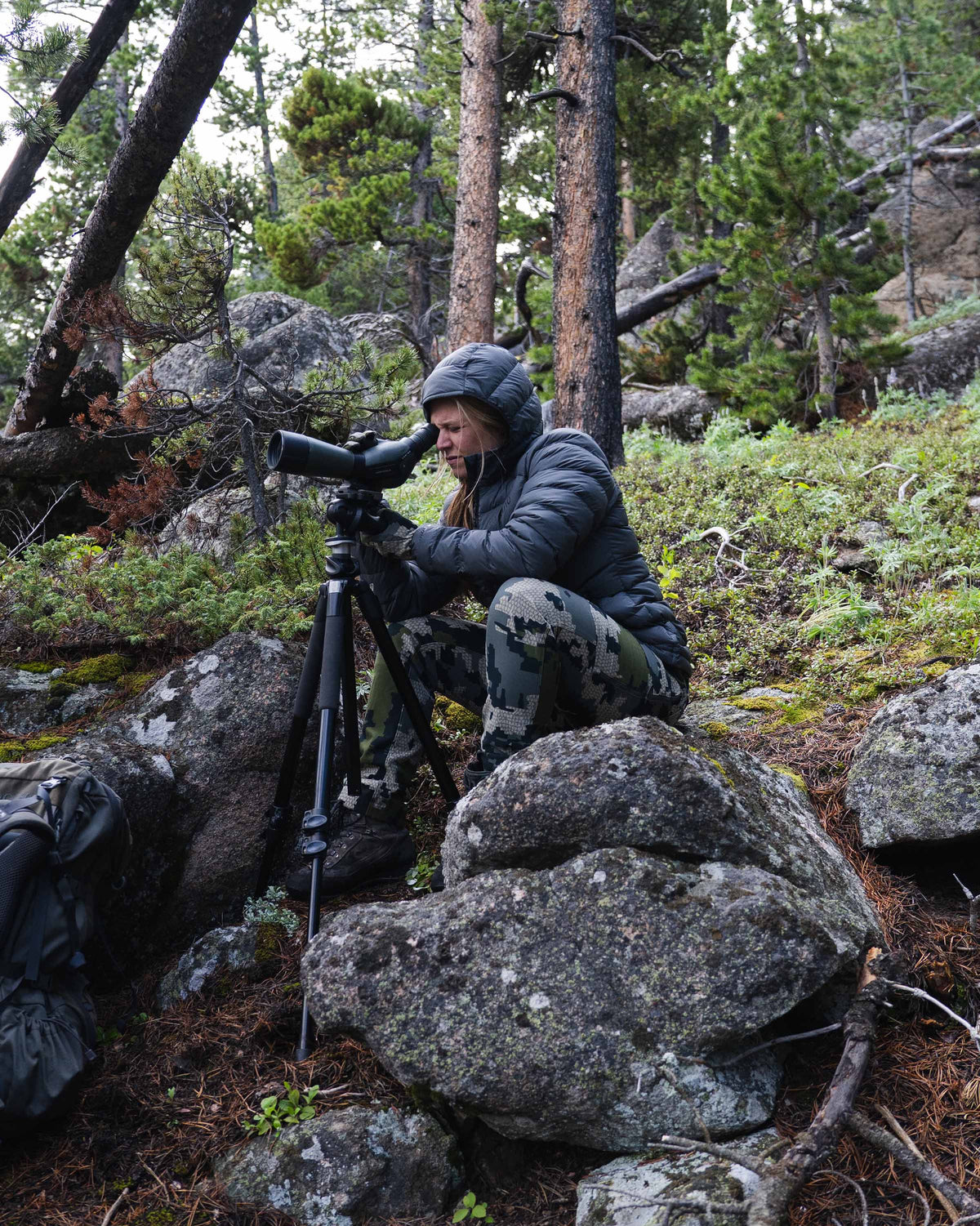 Women's Super Down LT Hooded Puff Jacket - Vias | KUIU