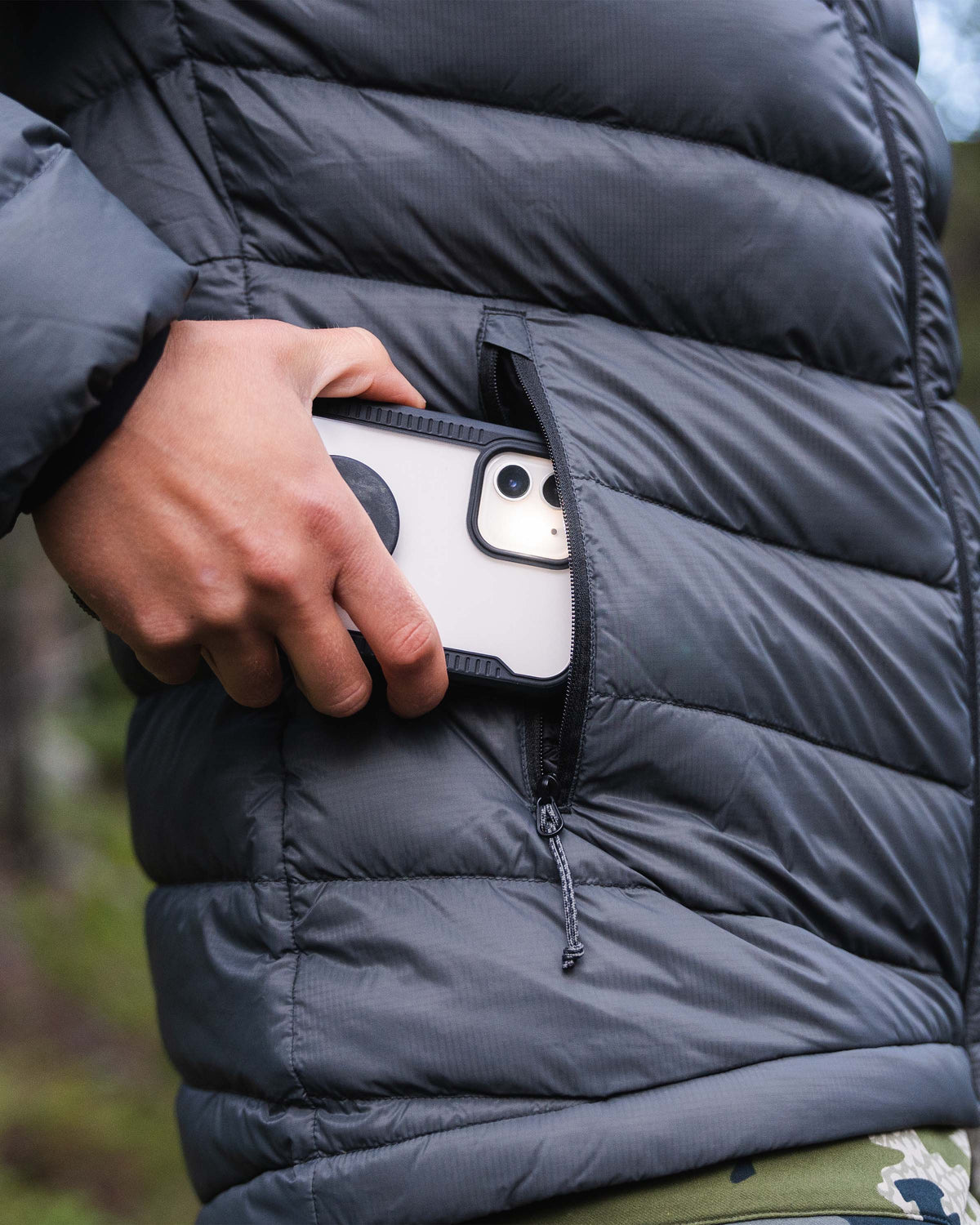 トップス \"NO ID.\" Multi Pocket Long Jacket LIU - LONG PUFFER PENCIL | Parajumpers®