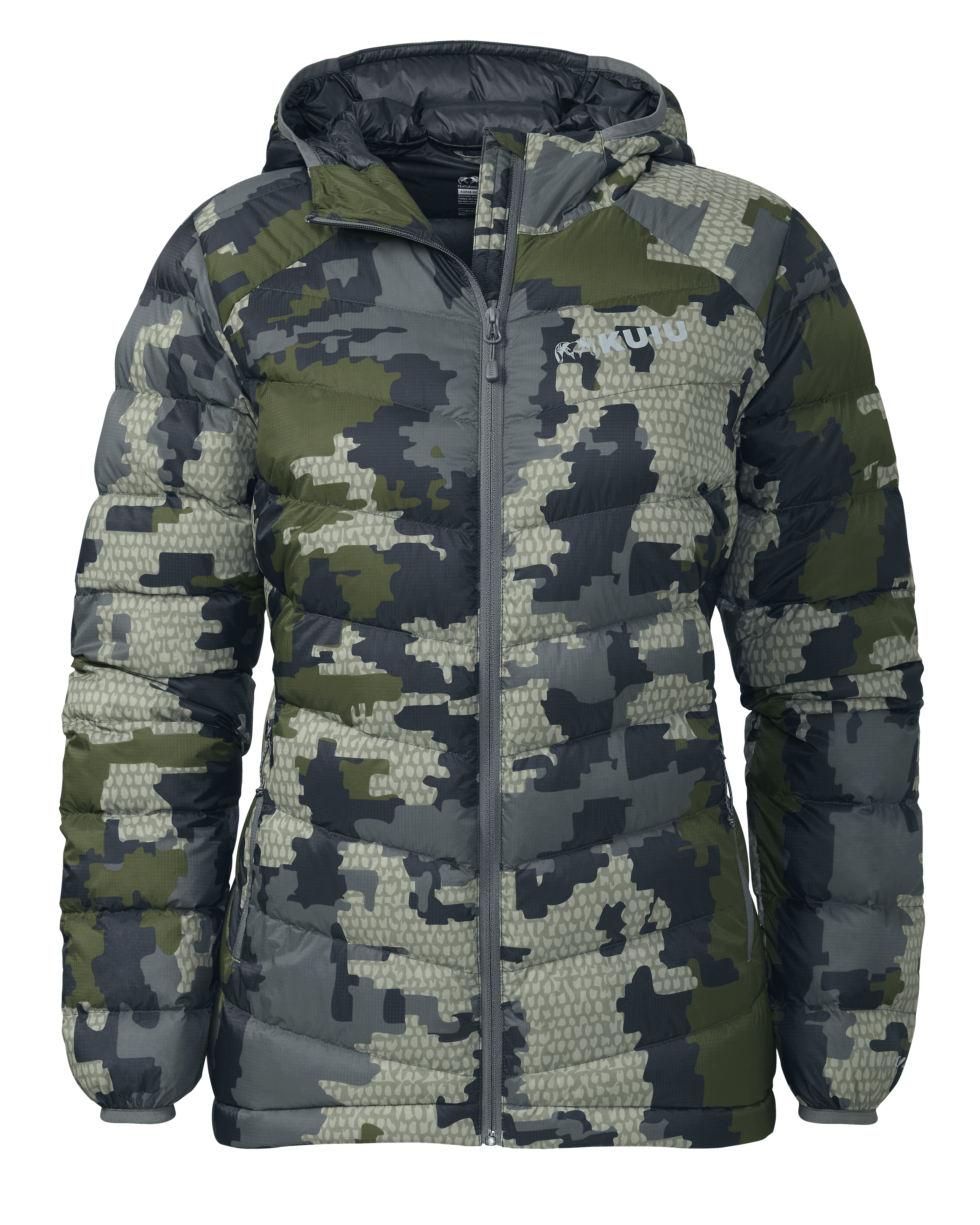 Women s Super Down LT Hooded Jacket Verde Product Video