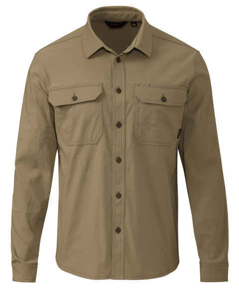 Motive Button up Long Sleeve Shirt - Khaki | KUIU