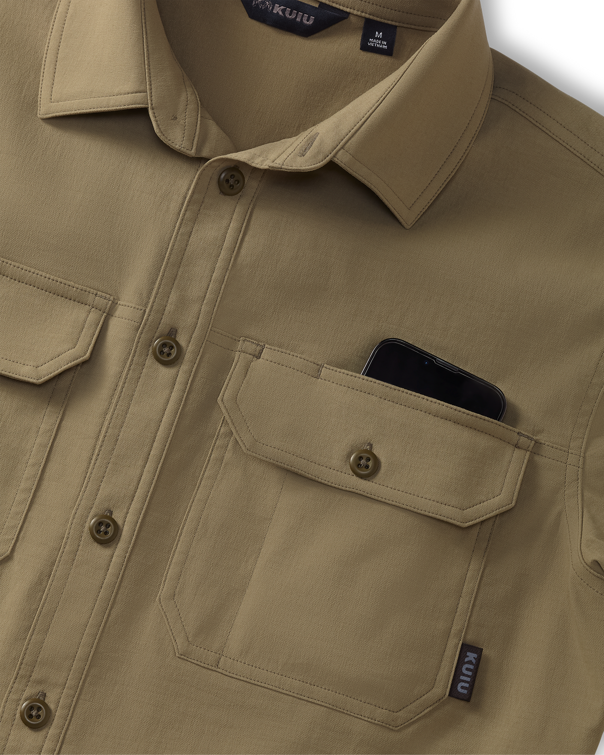 Motive SS Button Down Work Shirt - Khaki | KUIU