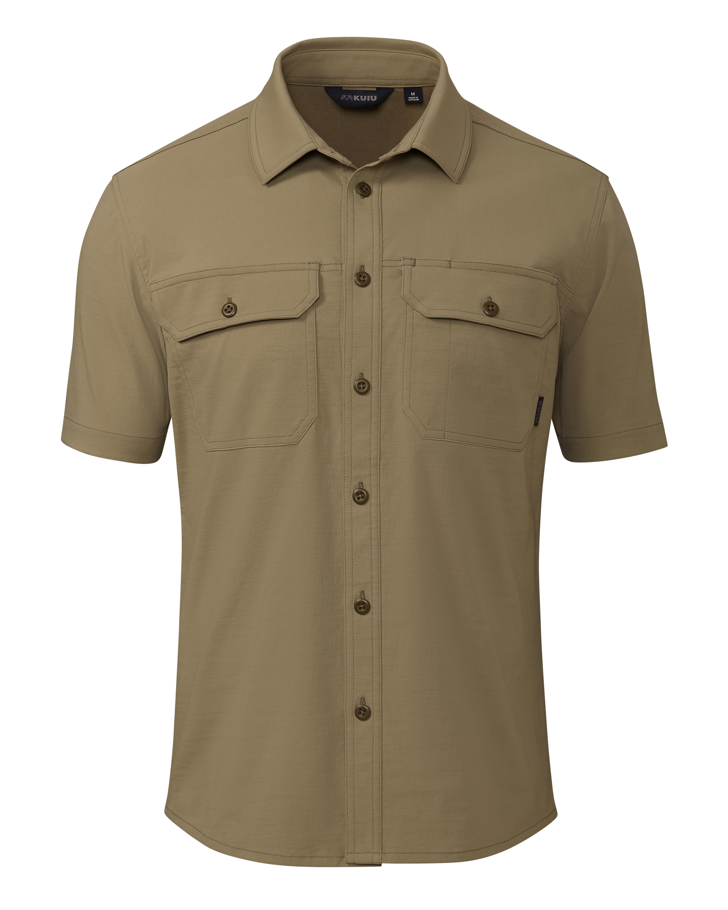 Motive SS Button Down Work Shirt - Khaki | KUIU Motive SS Button Down Work Shirt - Khaki | KUIU