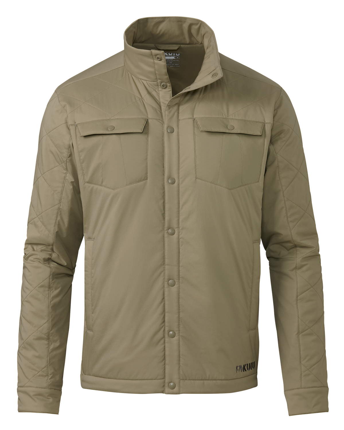 Base Camp Insulated Snap Shirt Jacket - Khaki | KUIU