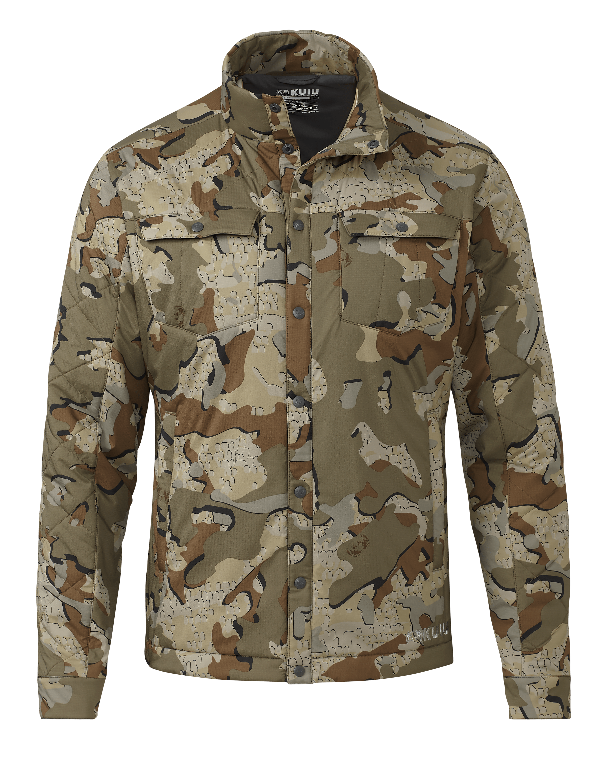 Base Camp Insulated Snap Shirt Jacket - Valo Camo | KUIU