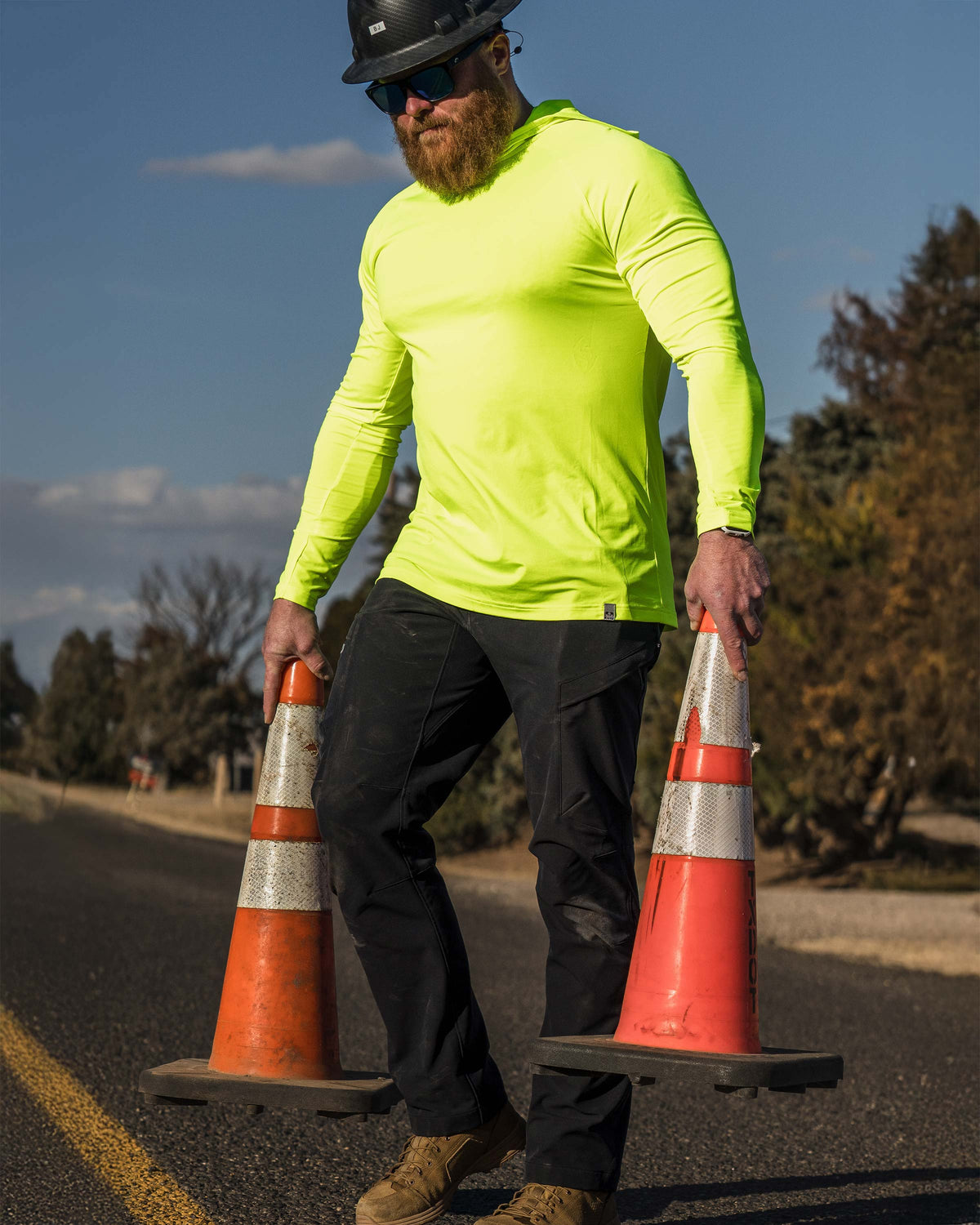 Workgrade Lightweight Work Hoodie - High Visibility Orange – KUIU