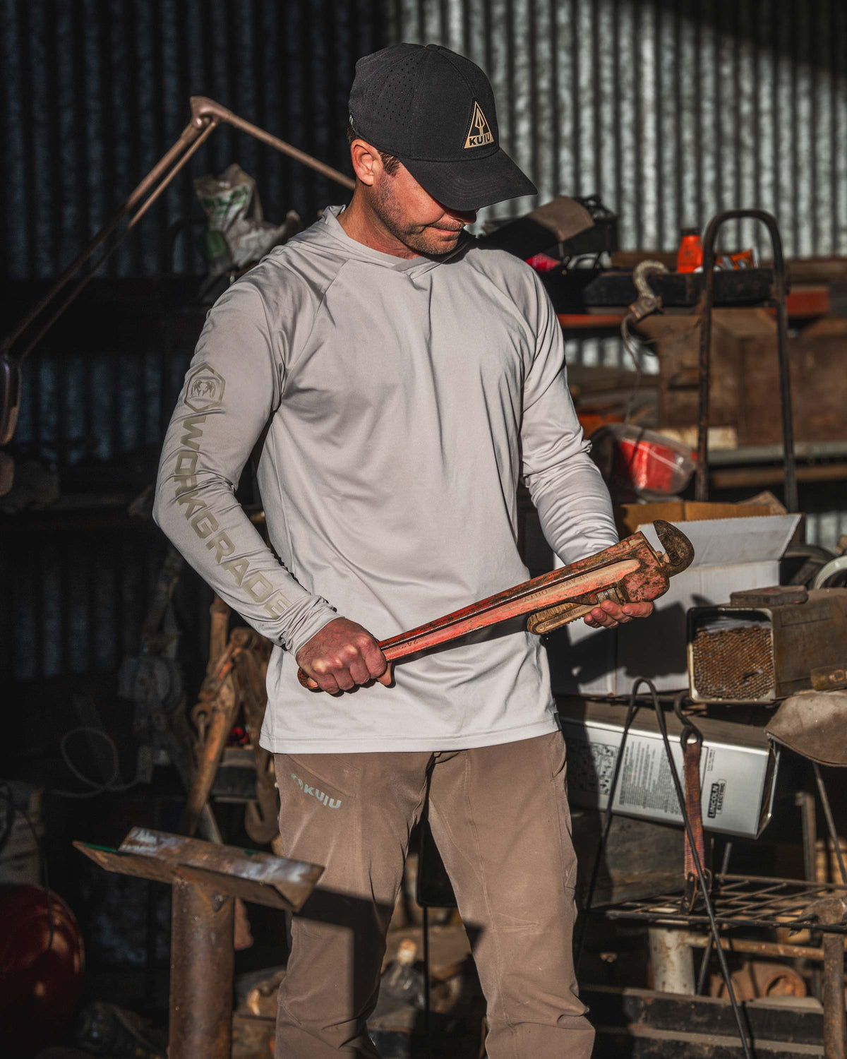 Workgrade Lightweight Work Hoodie - Haze | KUIU