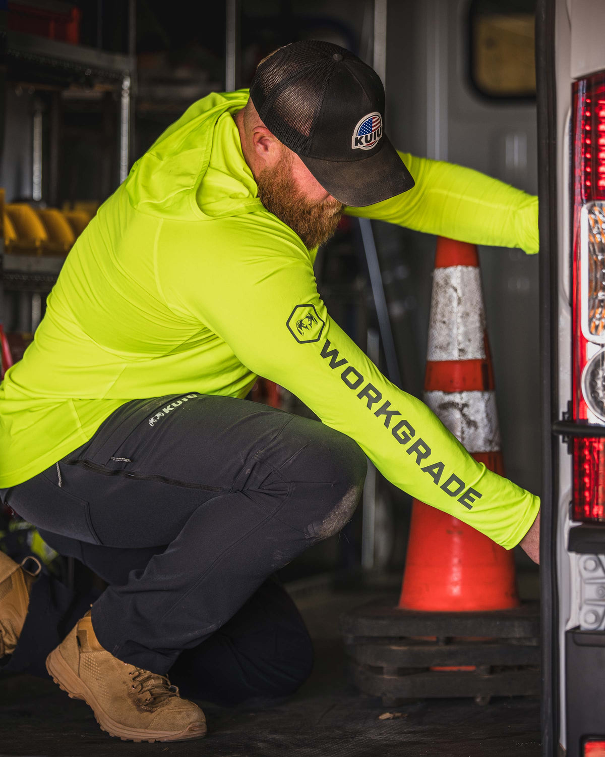 Workgrade Lightweight Work Hoodie - Blaze Orange – KUIU