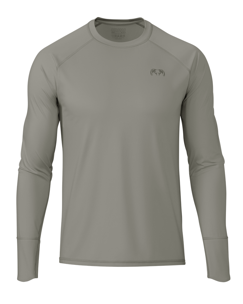 Front of Gila LS Crew in Talus Grey