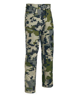 Front of Kutana Hybrid Pant in Verde Camouflage