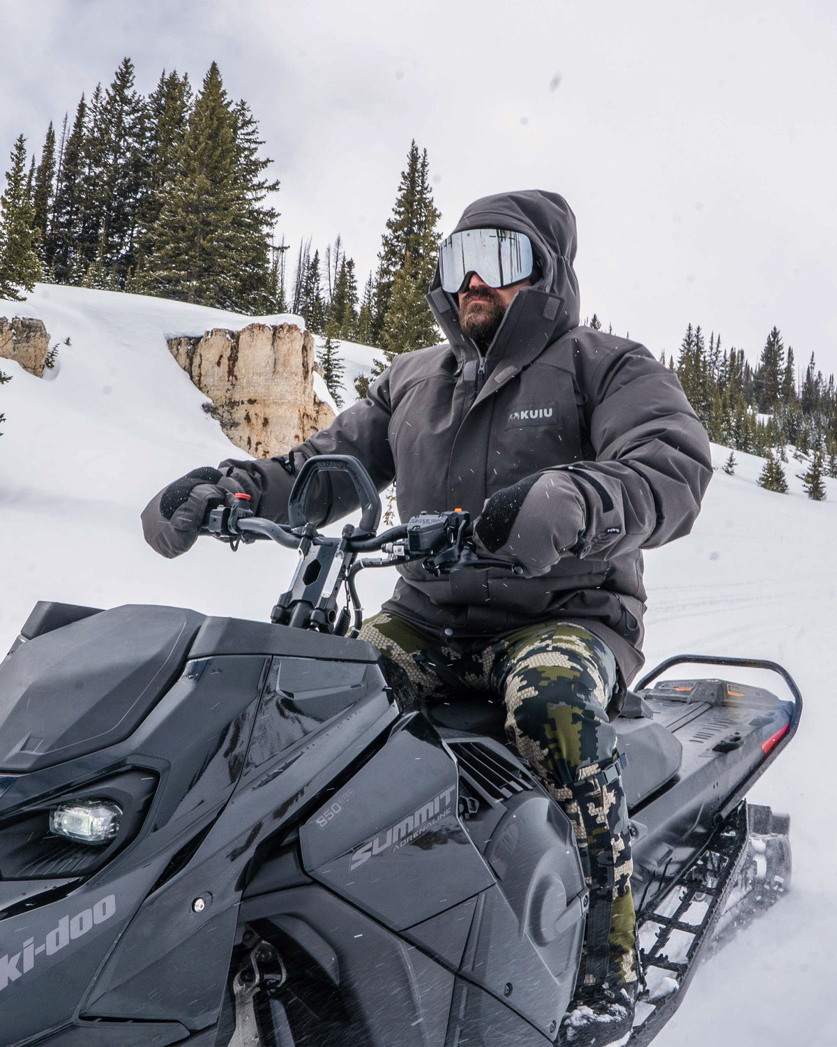 ジャケット・アウター katiu Super Down Arktuk Parka - Extreme Cold Jacket - Asphalt | KUIU
