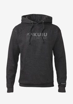 Logo Apparel on Sale featuring KUIU Topo Here to Hunt Hoodie in Charcoal Grey