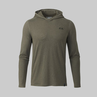 40% Off featuring Ultra Merino 120 LT LS Hoodie in Ash Brown